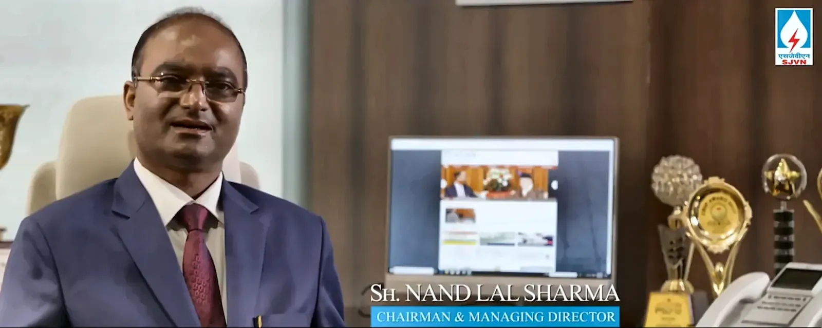 Sh. Nand Lal Sharma, Chairman & Managing Director of SJVN, in a leadership interview for the SJVN corporate film by Bintin Media